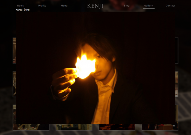 Magician KENJI Webサイト サムネイル2